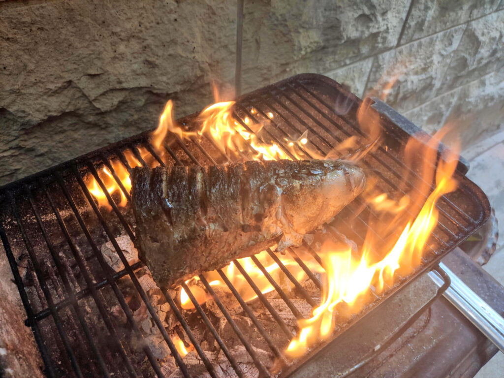 דג בורי על האש